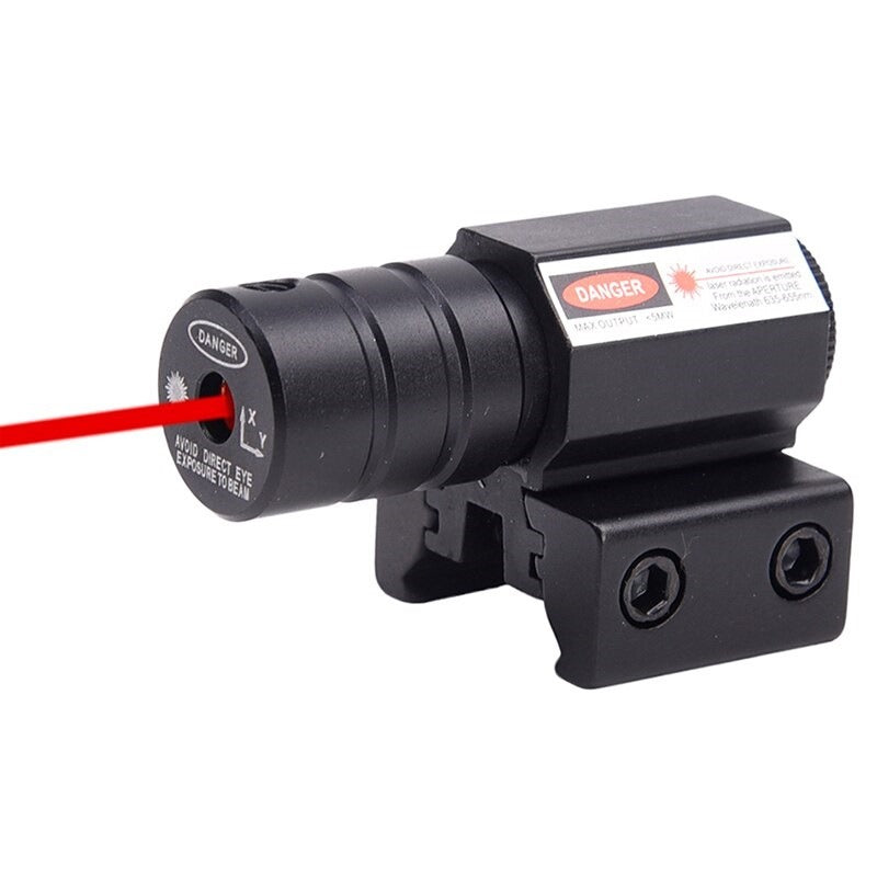 Kovový červený laserový zaměřovač