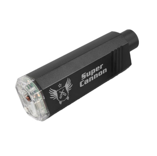 Tlumič s LED a efektem plamene